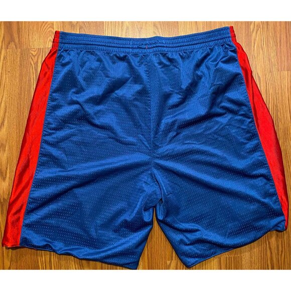 Vtg Nike x LA Clippers NBA Basketball Shorts Mens 2XL 9" Reversible Shiny Y2K - Picture 4 of 8